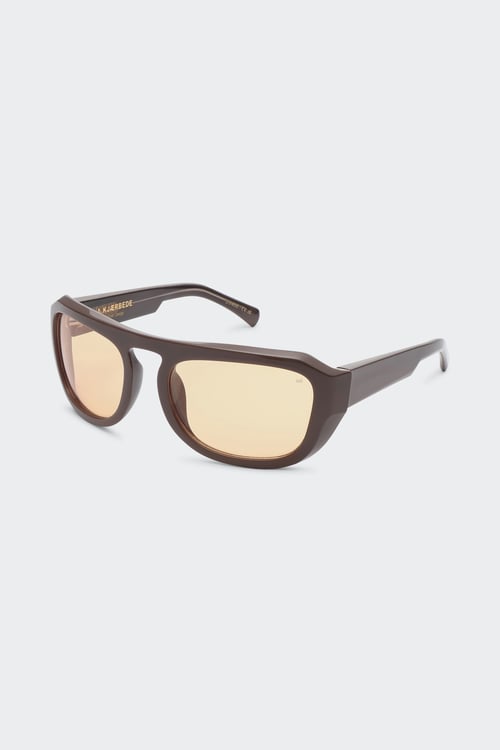 A.KJAERBEDE Lunettes de soleil Marron