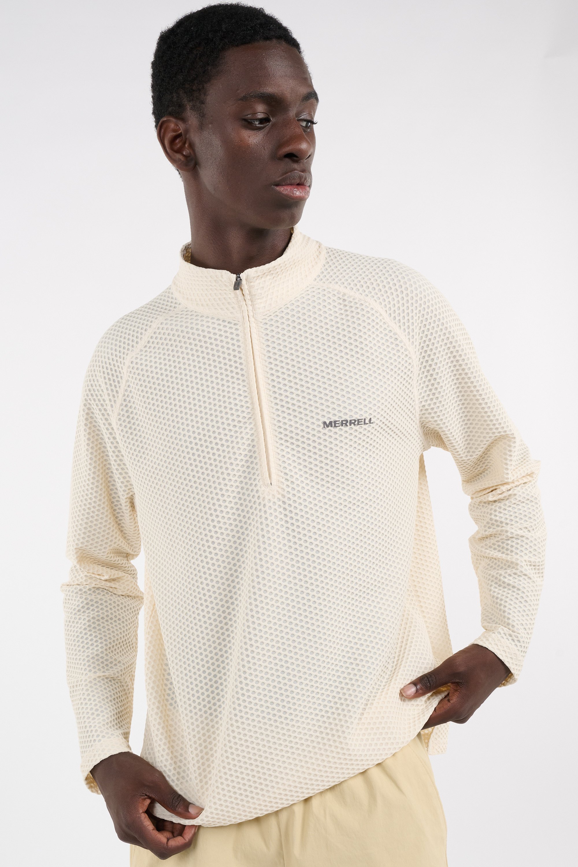 Slim-fit zip-up tracksuit top  | Beige MERRELL Men