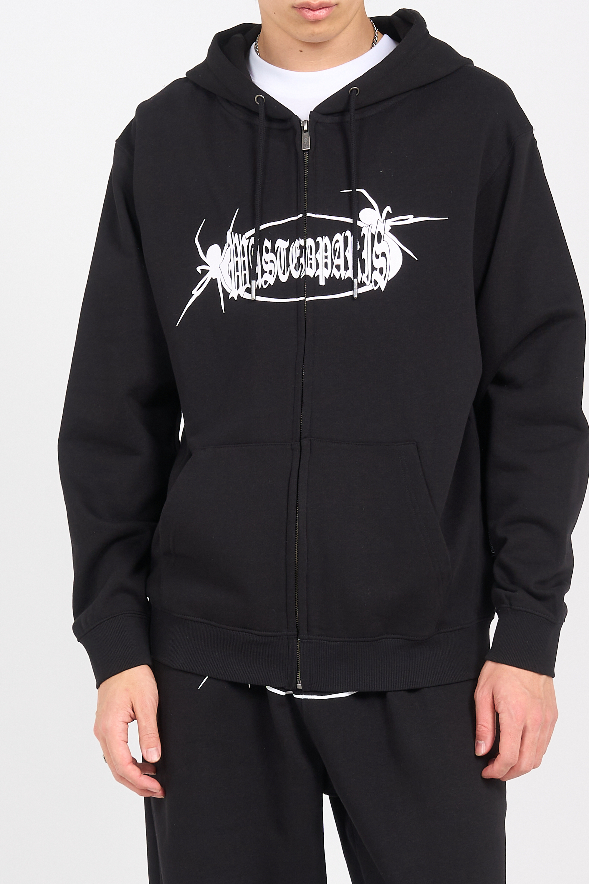 Zip-up hoodie | Black WASTED Men