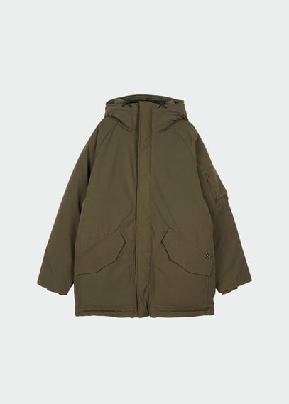 Parka a Capuche Col Montant Coupe Droite Vert Carhartt Wip Homme Citadium
