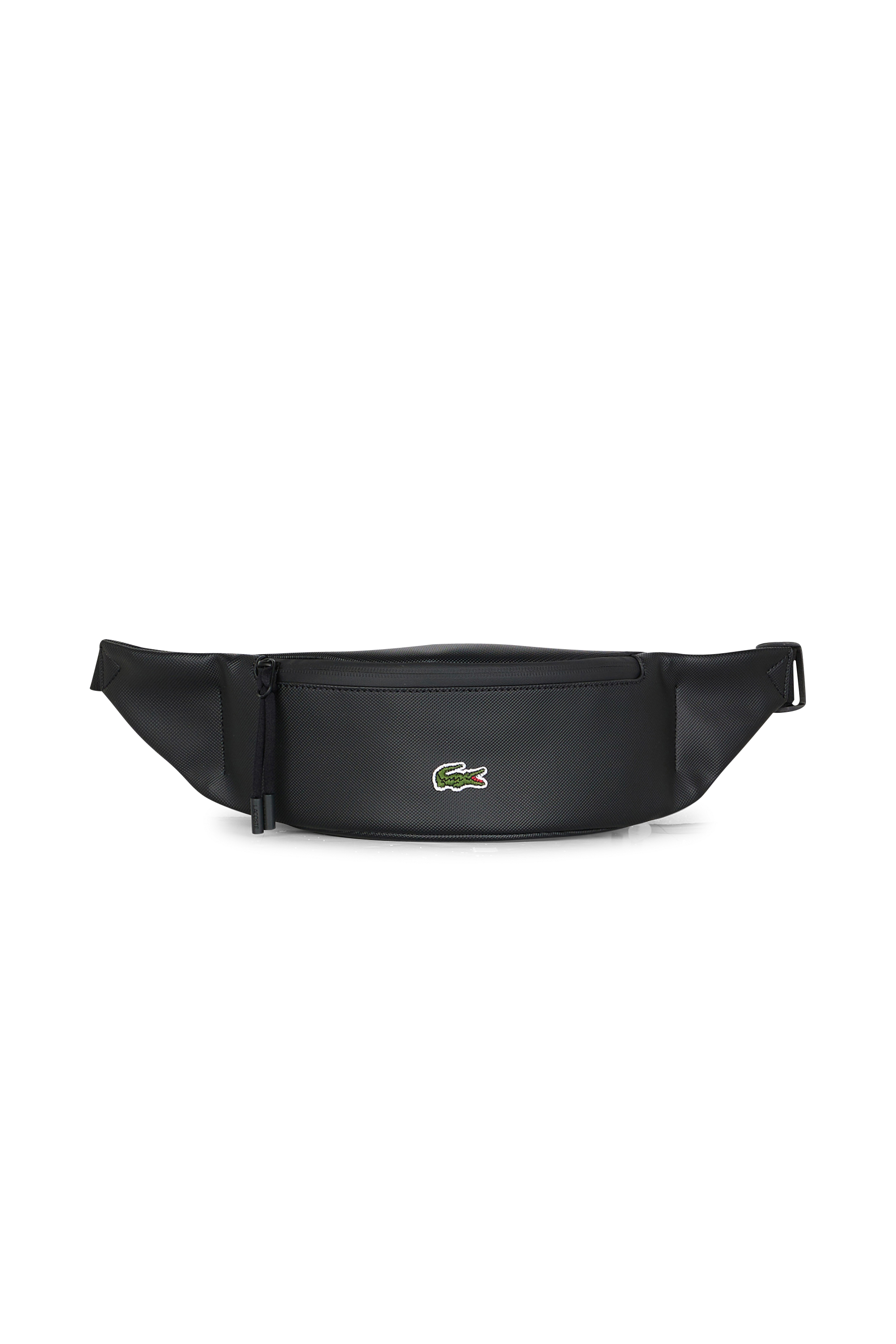 Sac banane avec logo en toile Noir