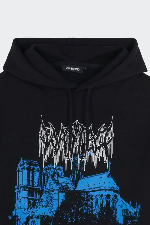 WASTED Hoodie Noir