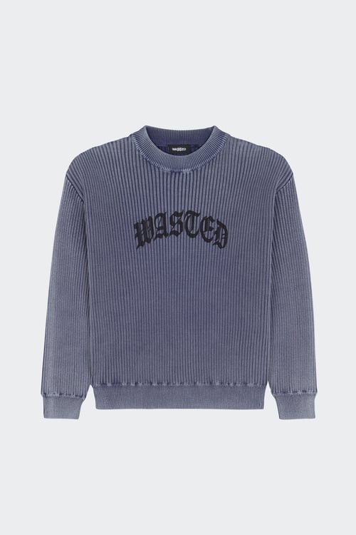 Wasted - Pull - Taille S Bleu homme