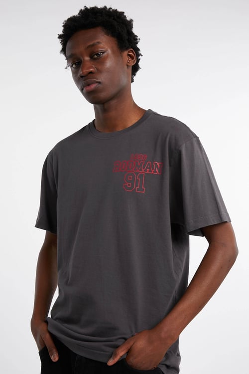 MITCHELL & NESS Regular-fit round-neck cotton T-shirt Grey