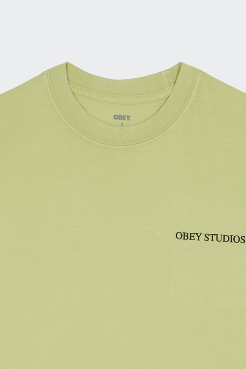 OBEY T-shirt Jaune