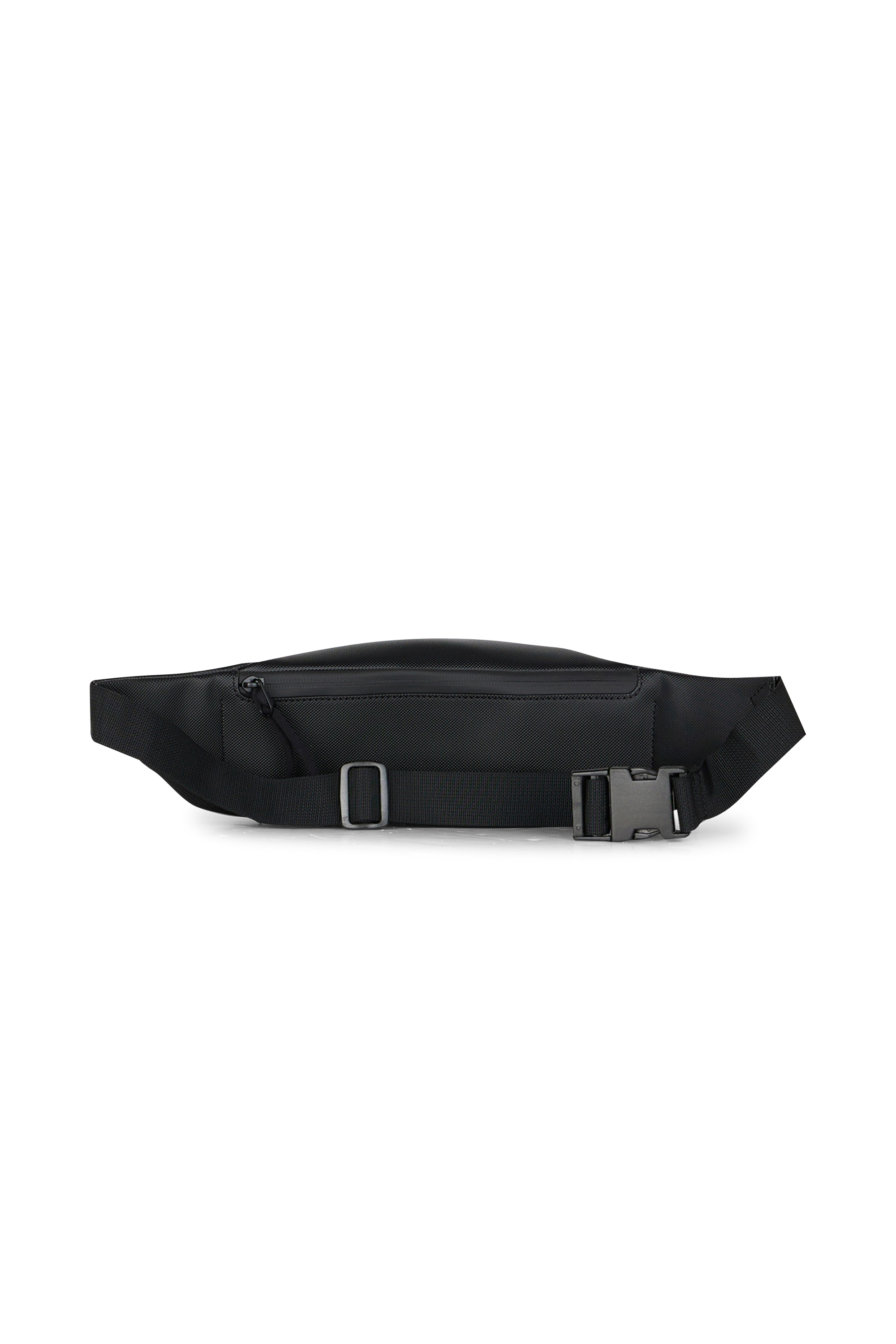 Sac banane avec logo en toile Noir