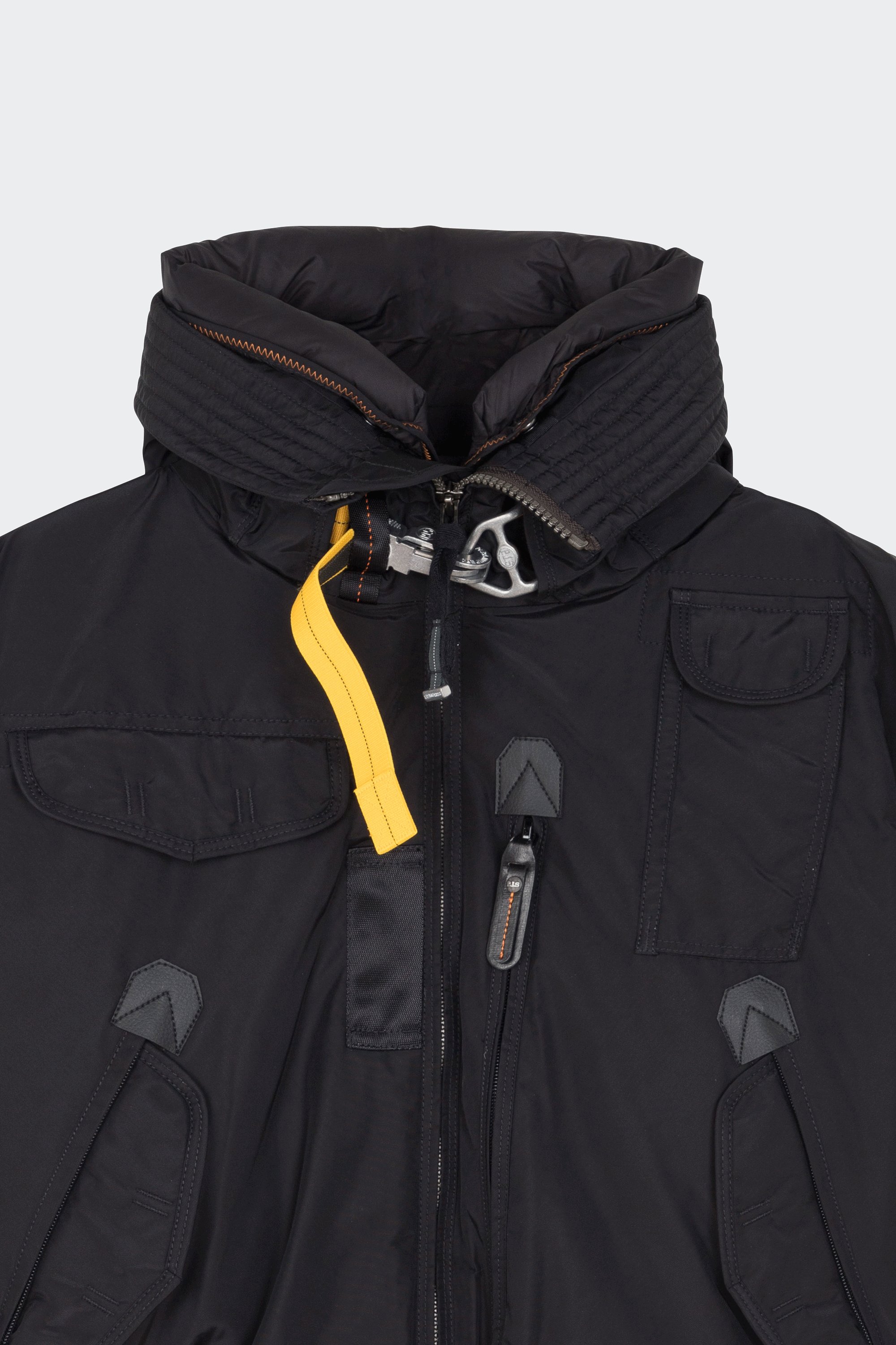 Lightweight quilted padded jacket with high neck | Black by PARAJUMPERS Lightweight quilted padded jacket with high neck Black