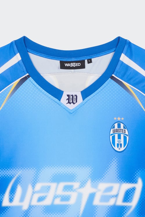 WASTED Maillot de sport Bleu