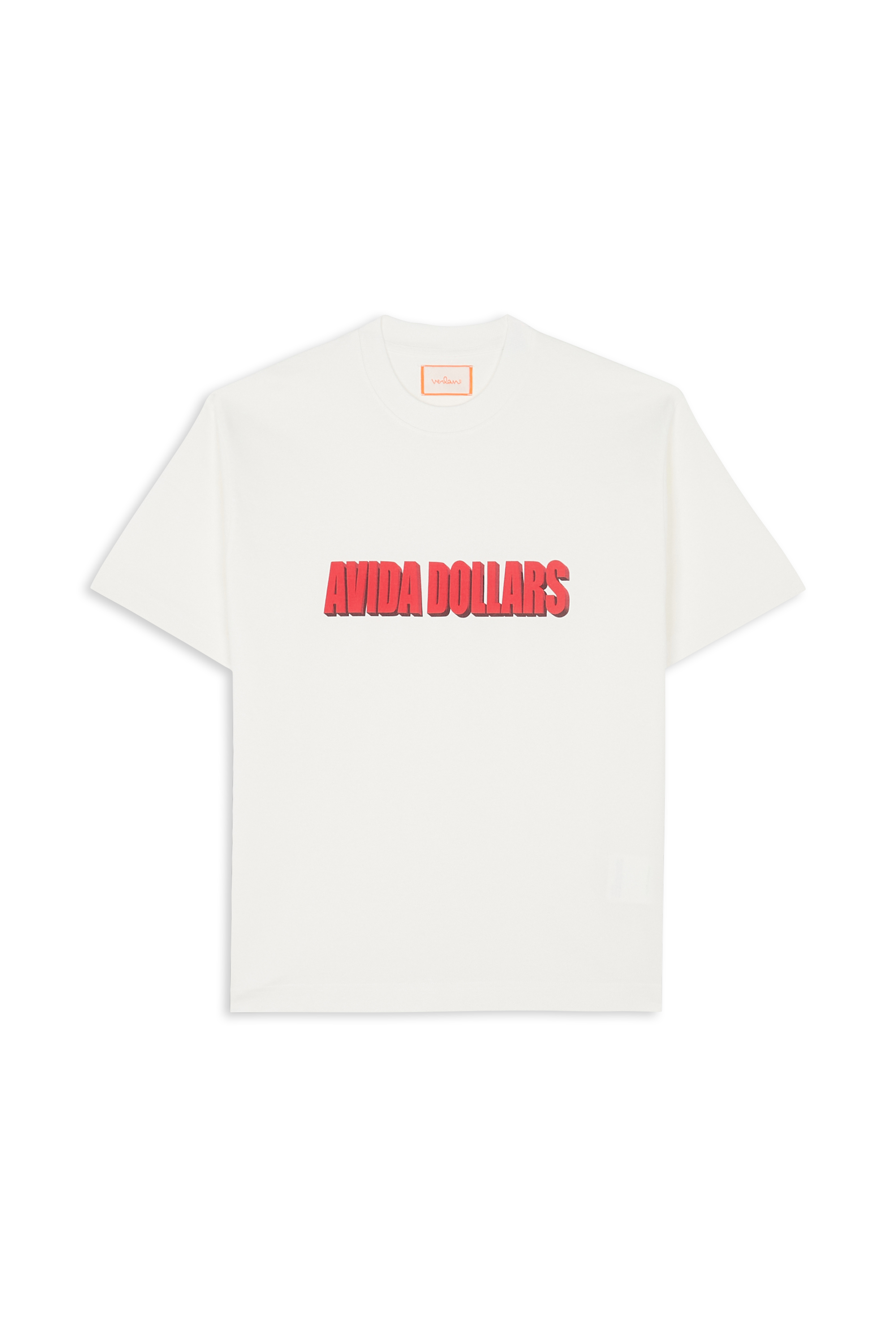 Regular-fit round-neck cotton T-shirt VERLAN Beige