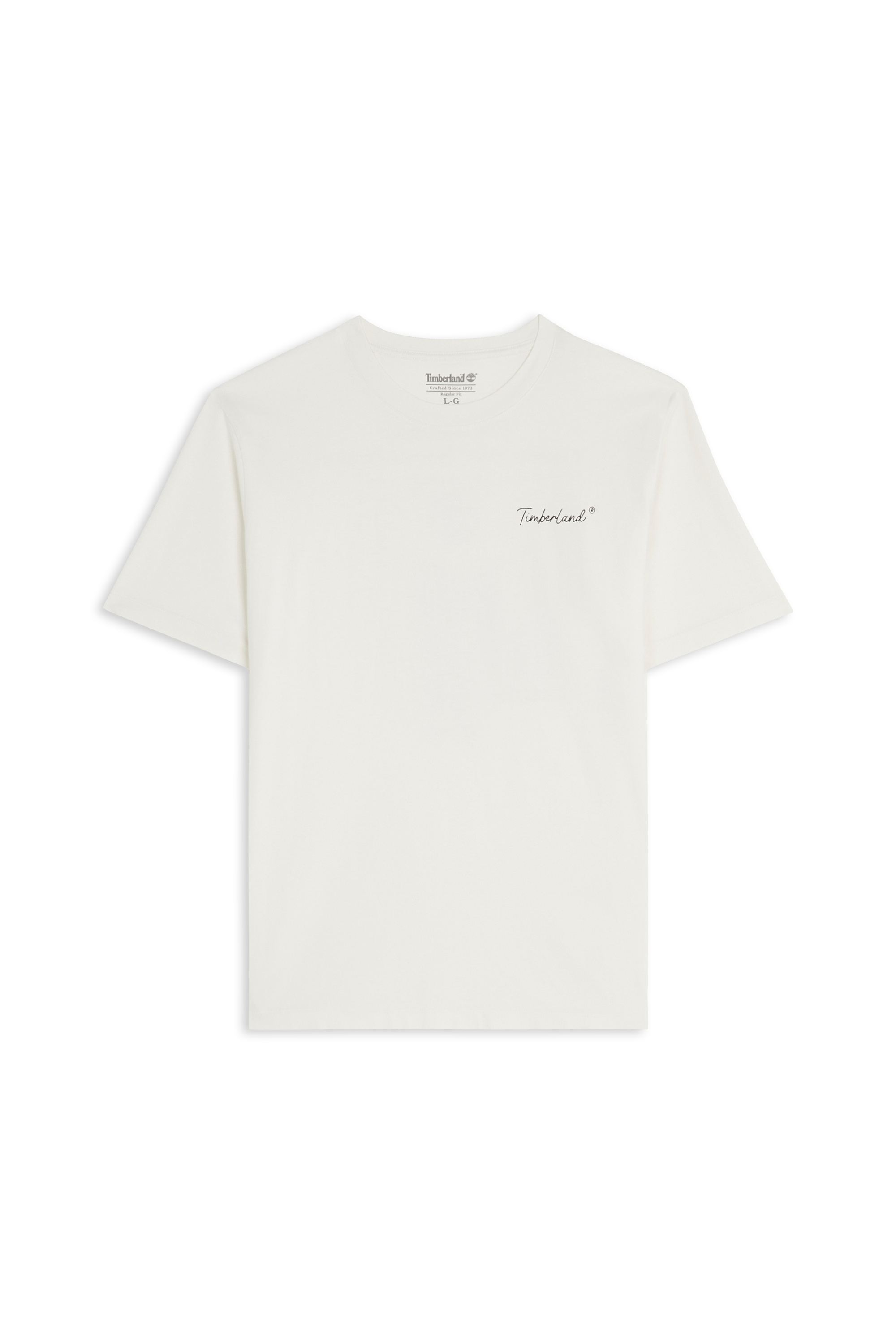 Regular-fit round-neck cotton T-shirt | White TIMBERLAND Men