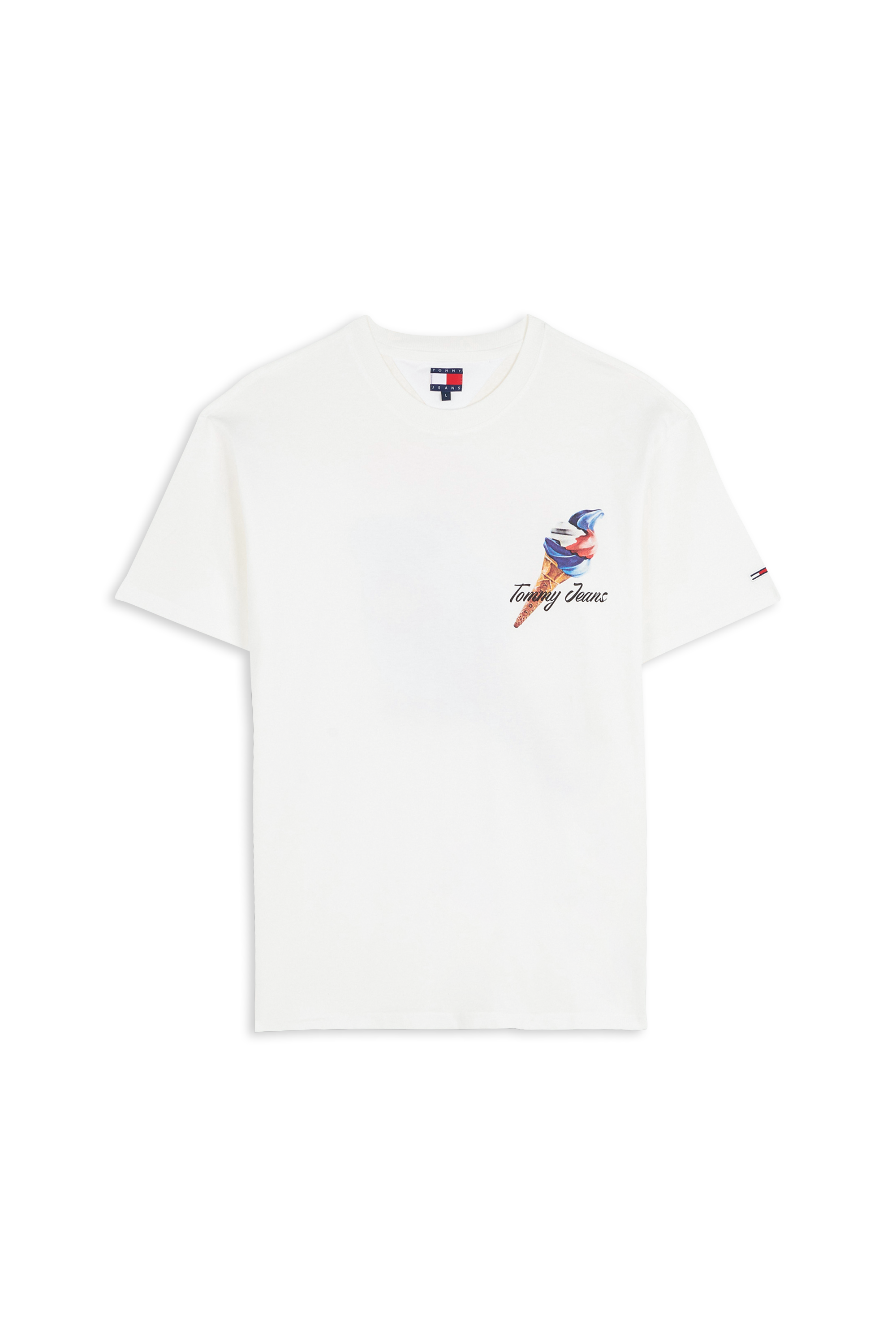 Regular-fit round-neck cotton T-shirt White