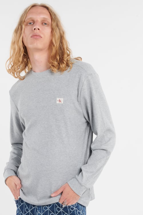 CALVIN KLEIN Pull Gris