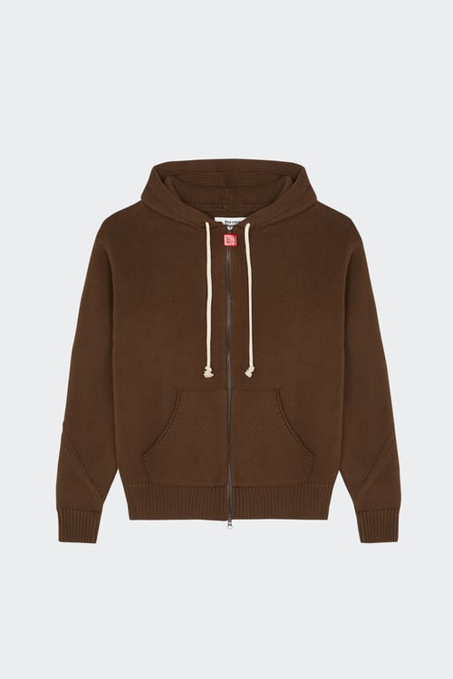 THE NEW ORIGINALS Hoodie zippé Marron