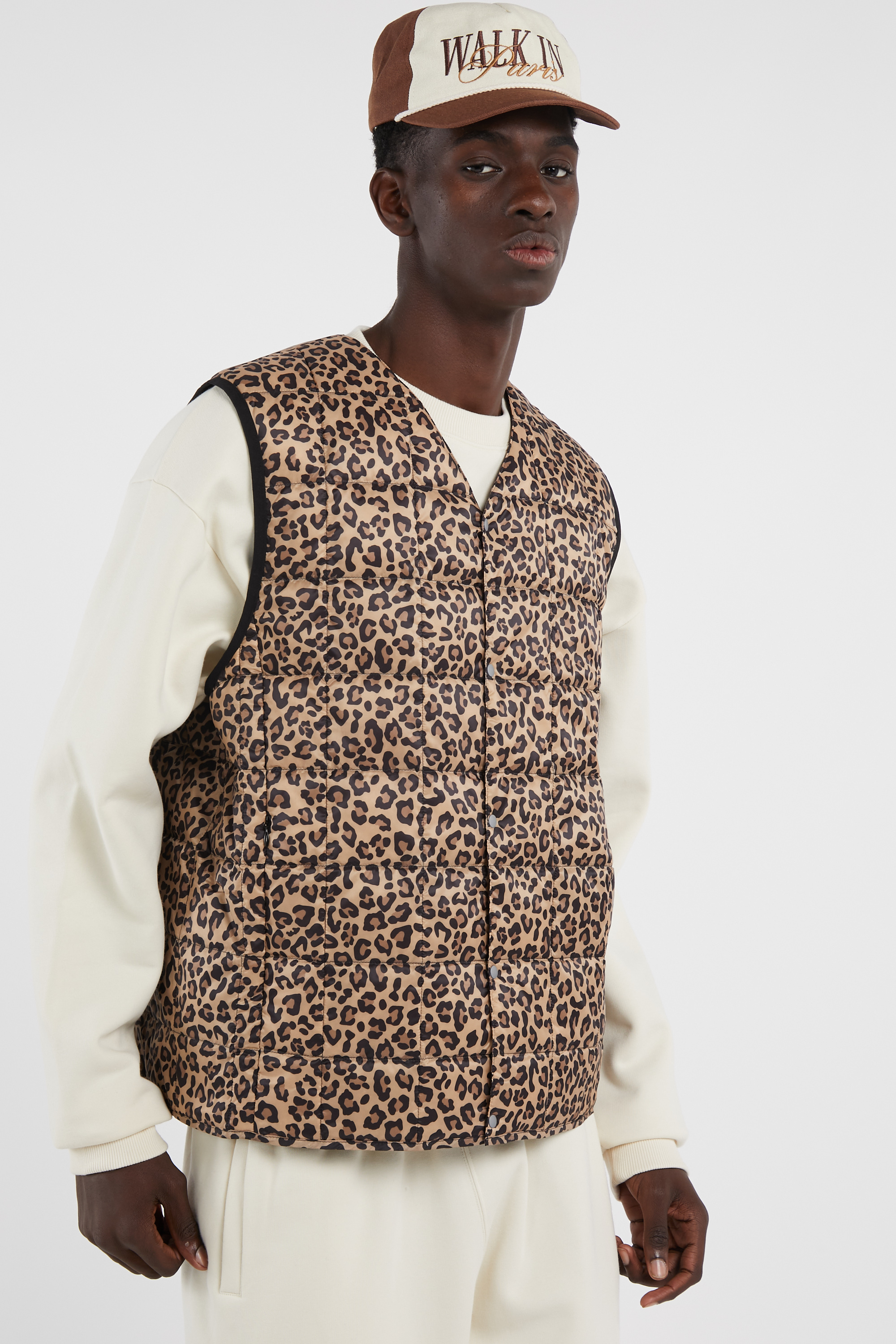 Doudoune sans manches  Marron