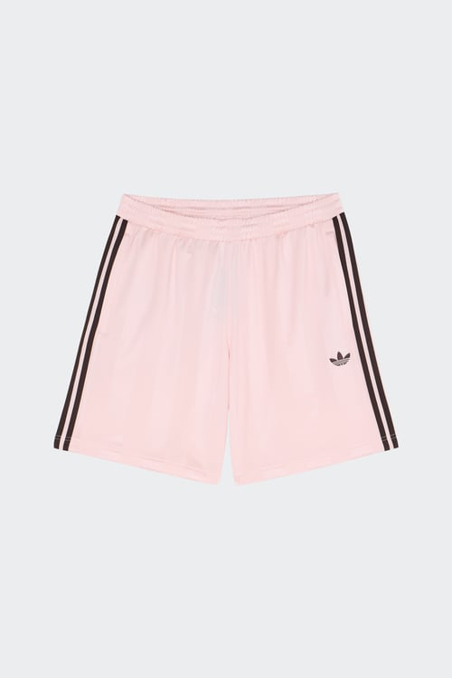 Short large à rayures - Taille L Rose