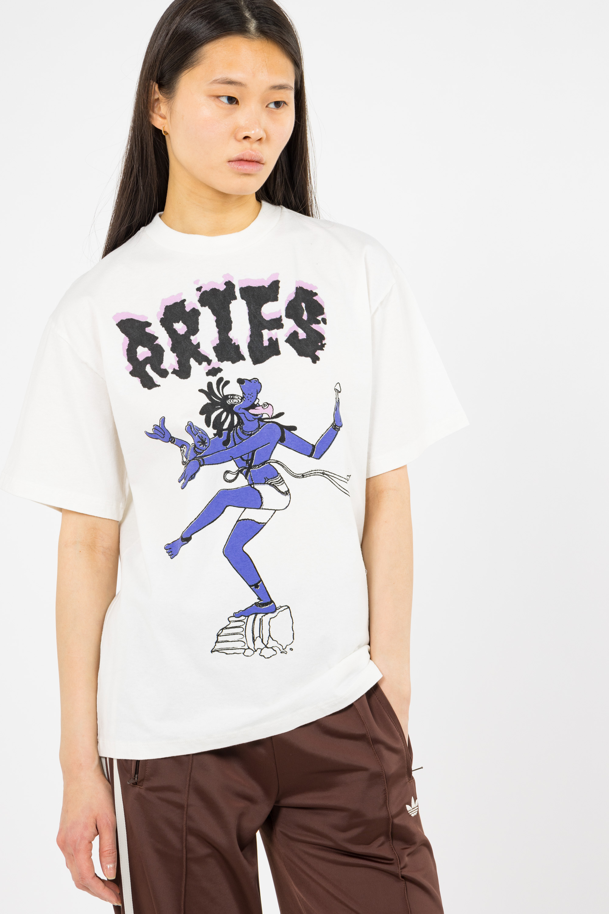 Regular-fit round-neck cotton T-shirt White