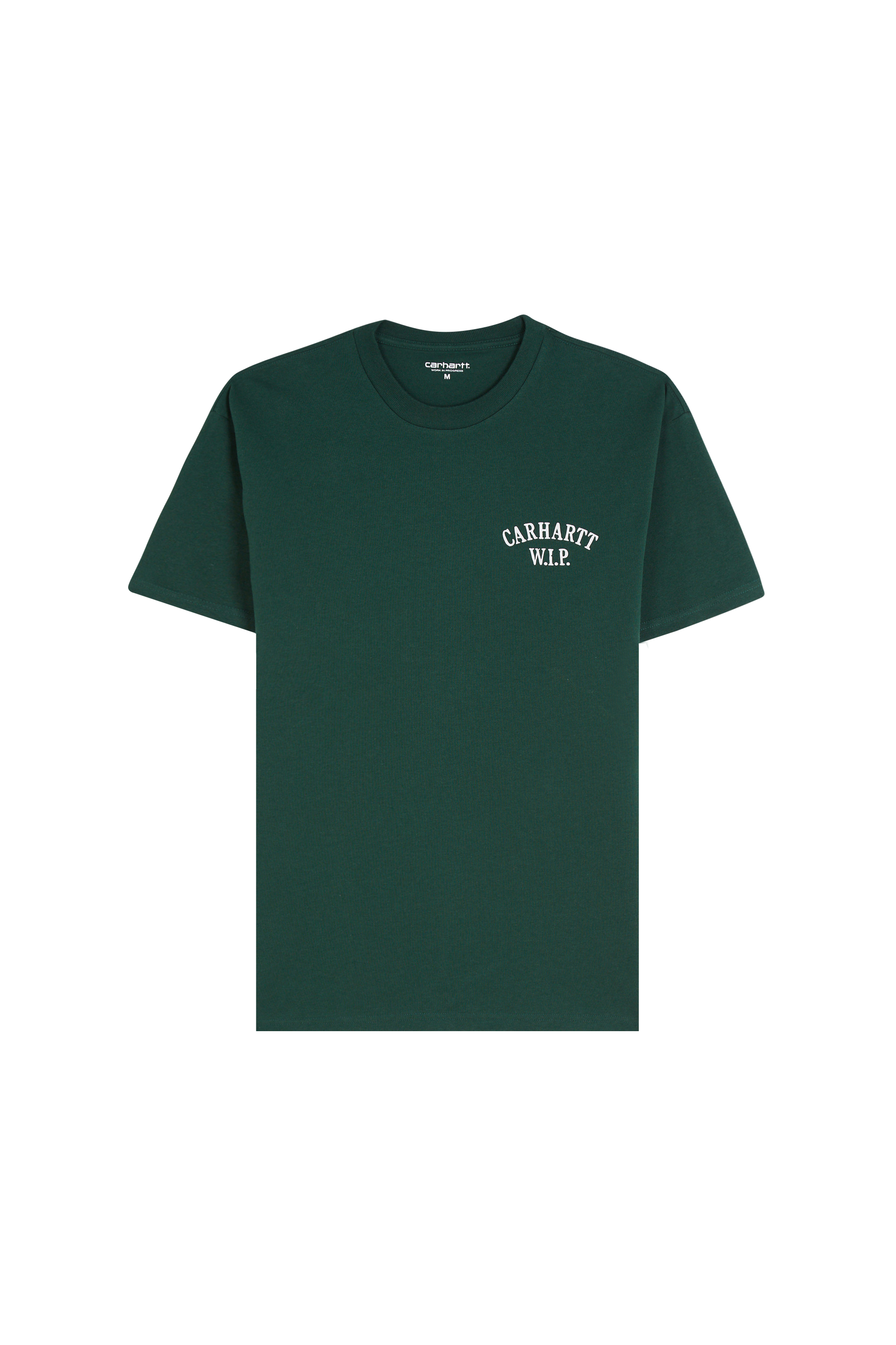 Regular-fit round-neck cotton T-shirt Green