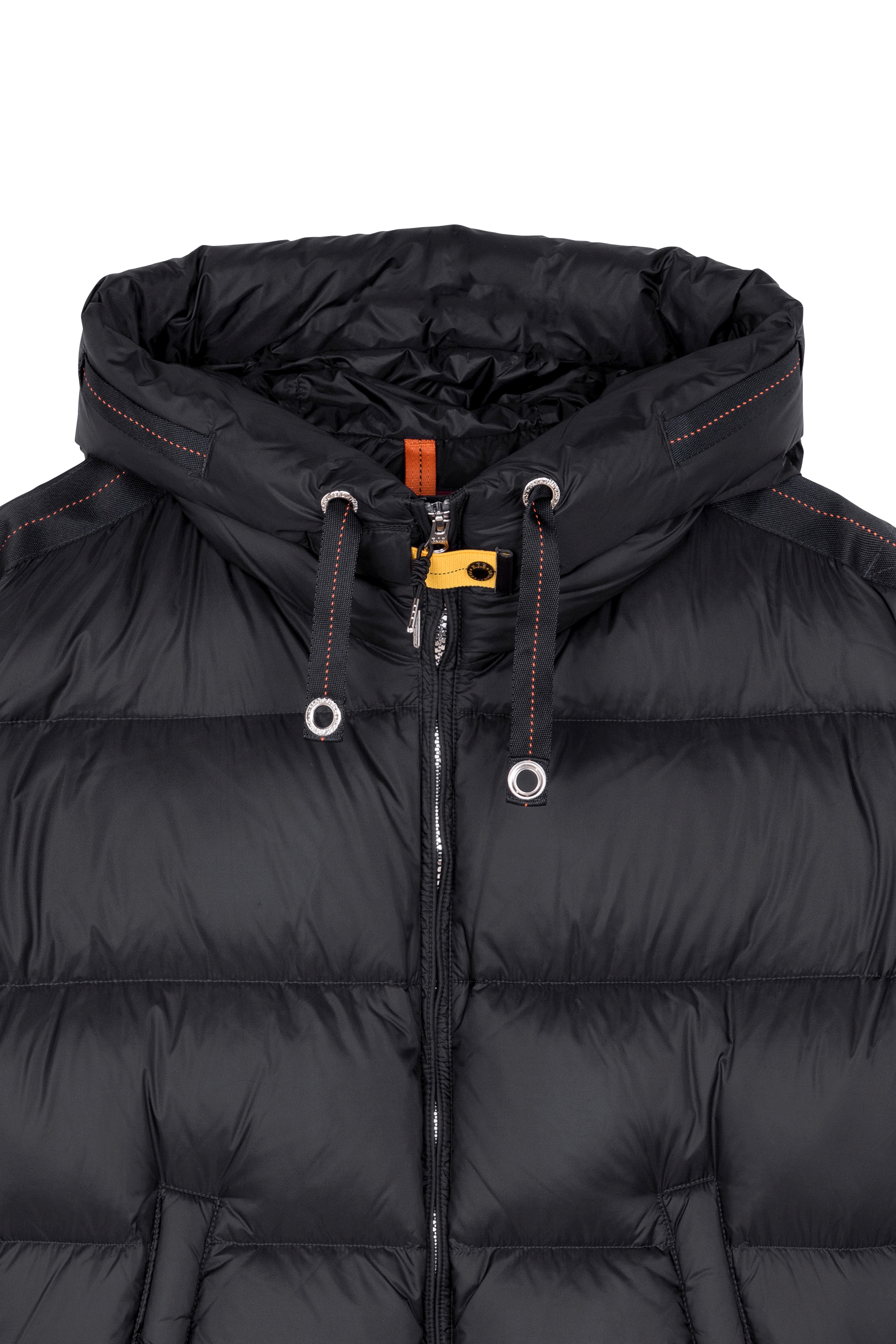 Lightweight quilted padded jacket with high neck Black