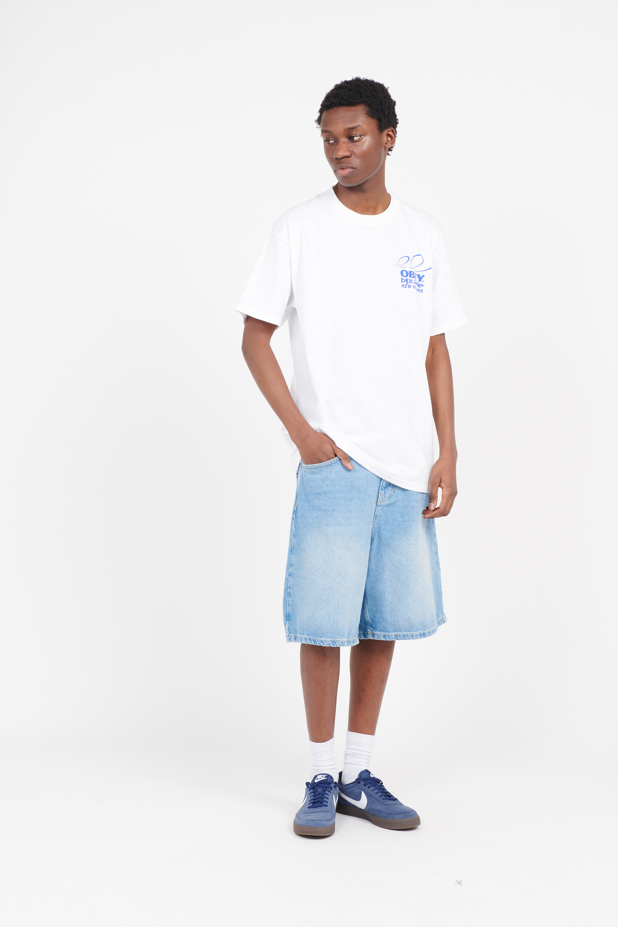 Regular-fit round-neck cotton T-shirt White