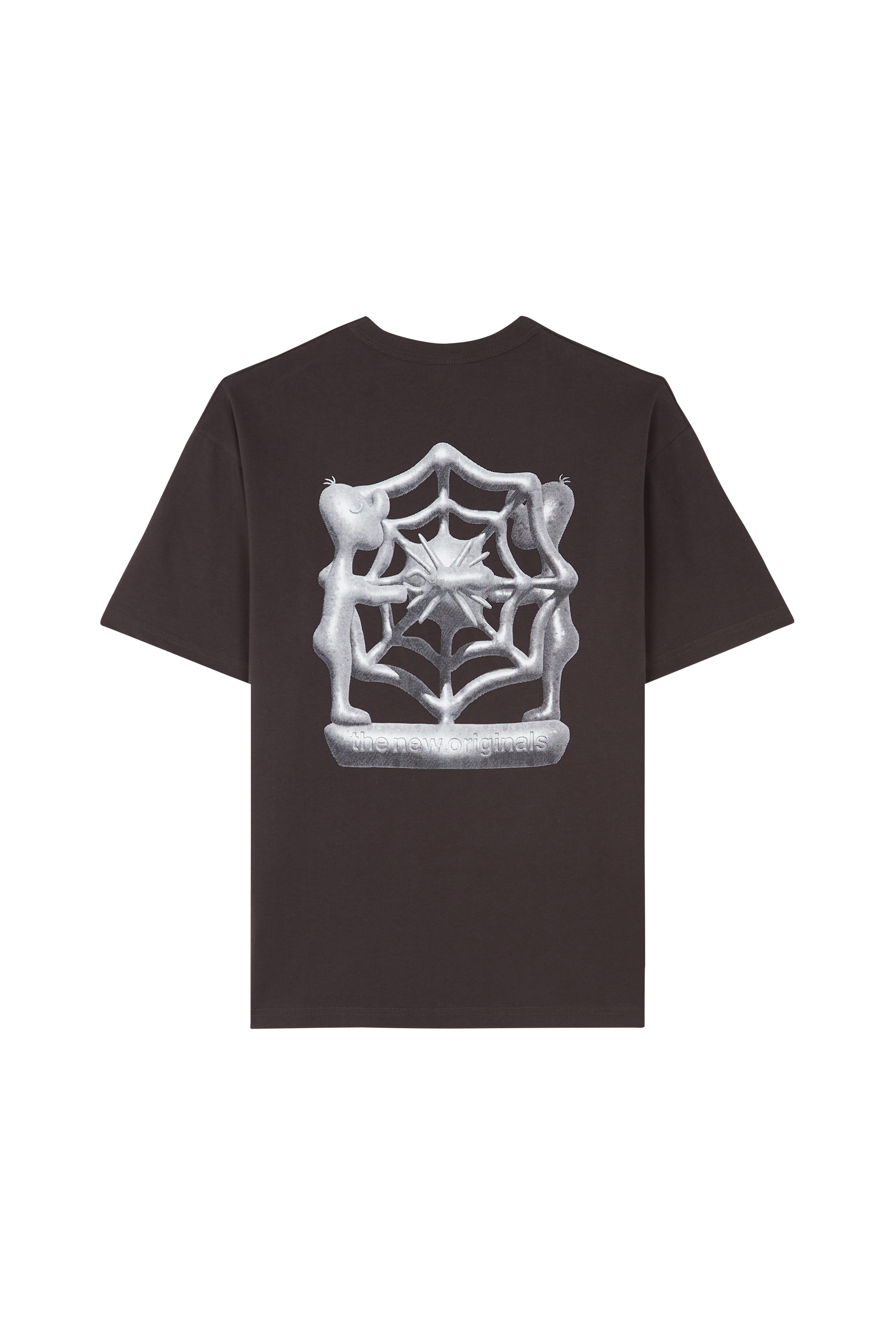 Regular-fit round-neck cotton T-shirt Black