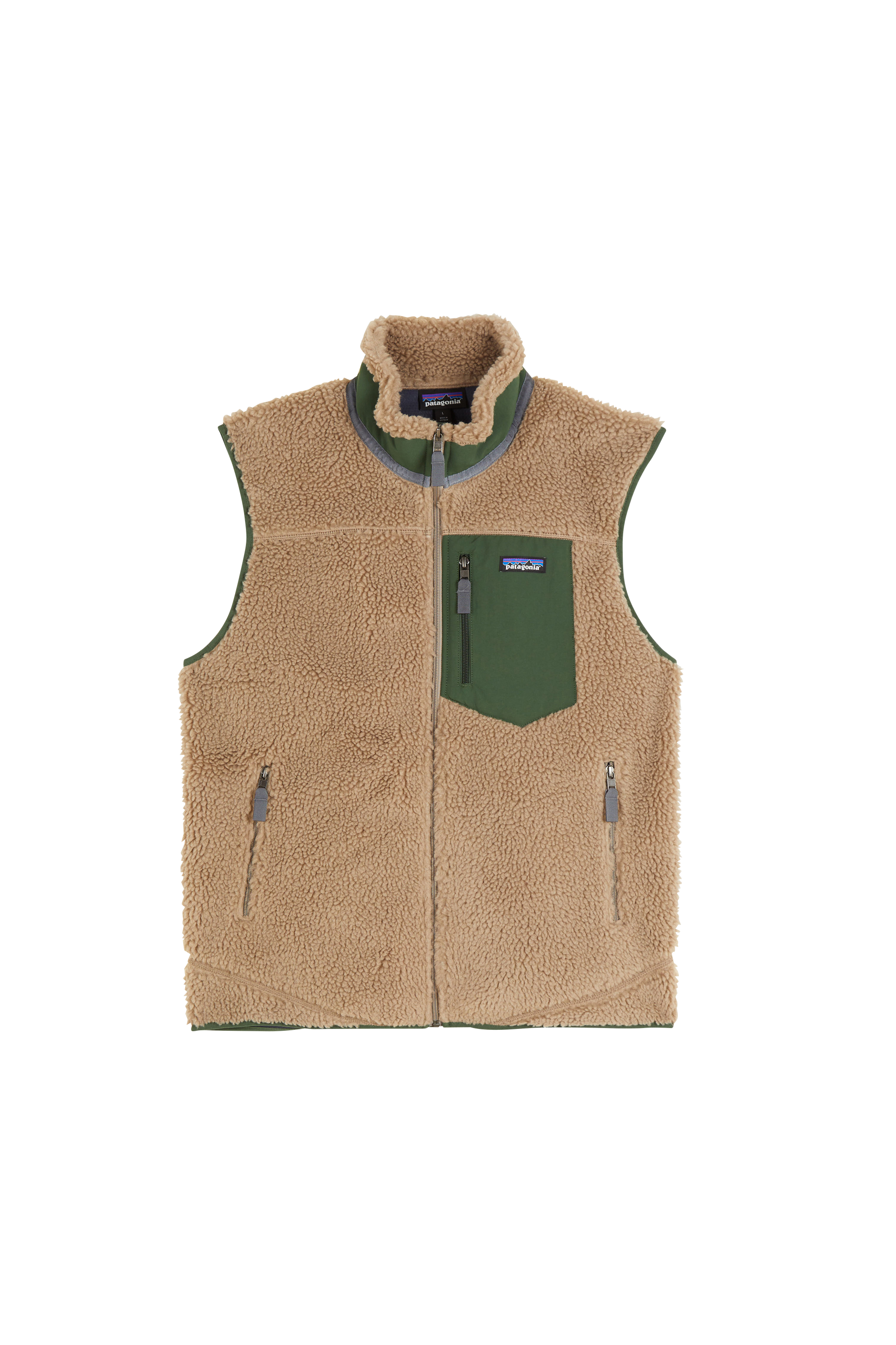 Gilet sans manches en sherpa Gris