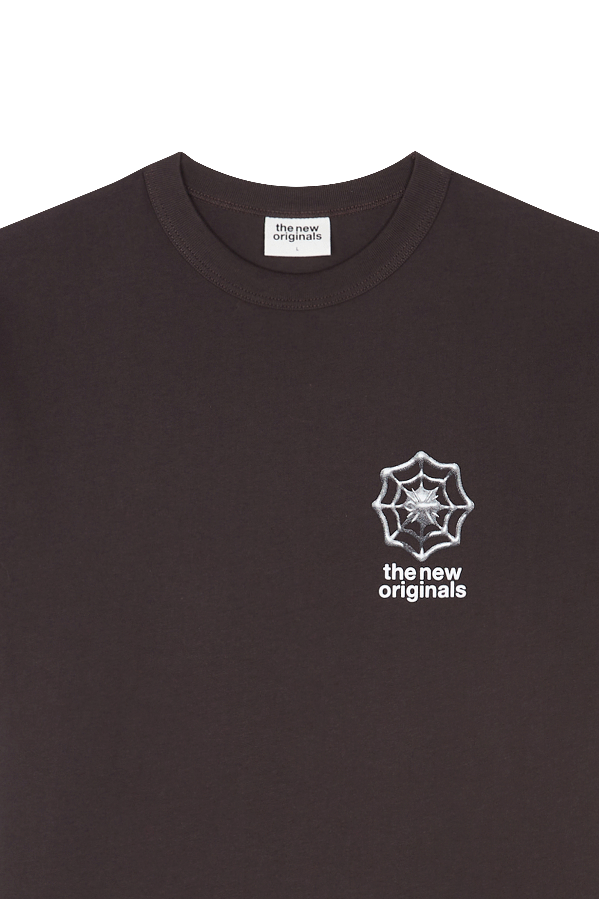 Regular-fit round-neck cotton T-shirt Black