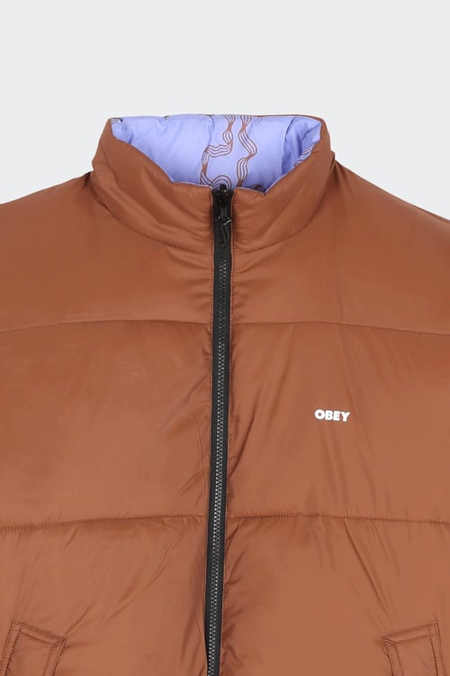 OBEY doudoune Marron