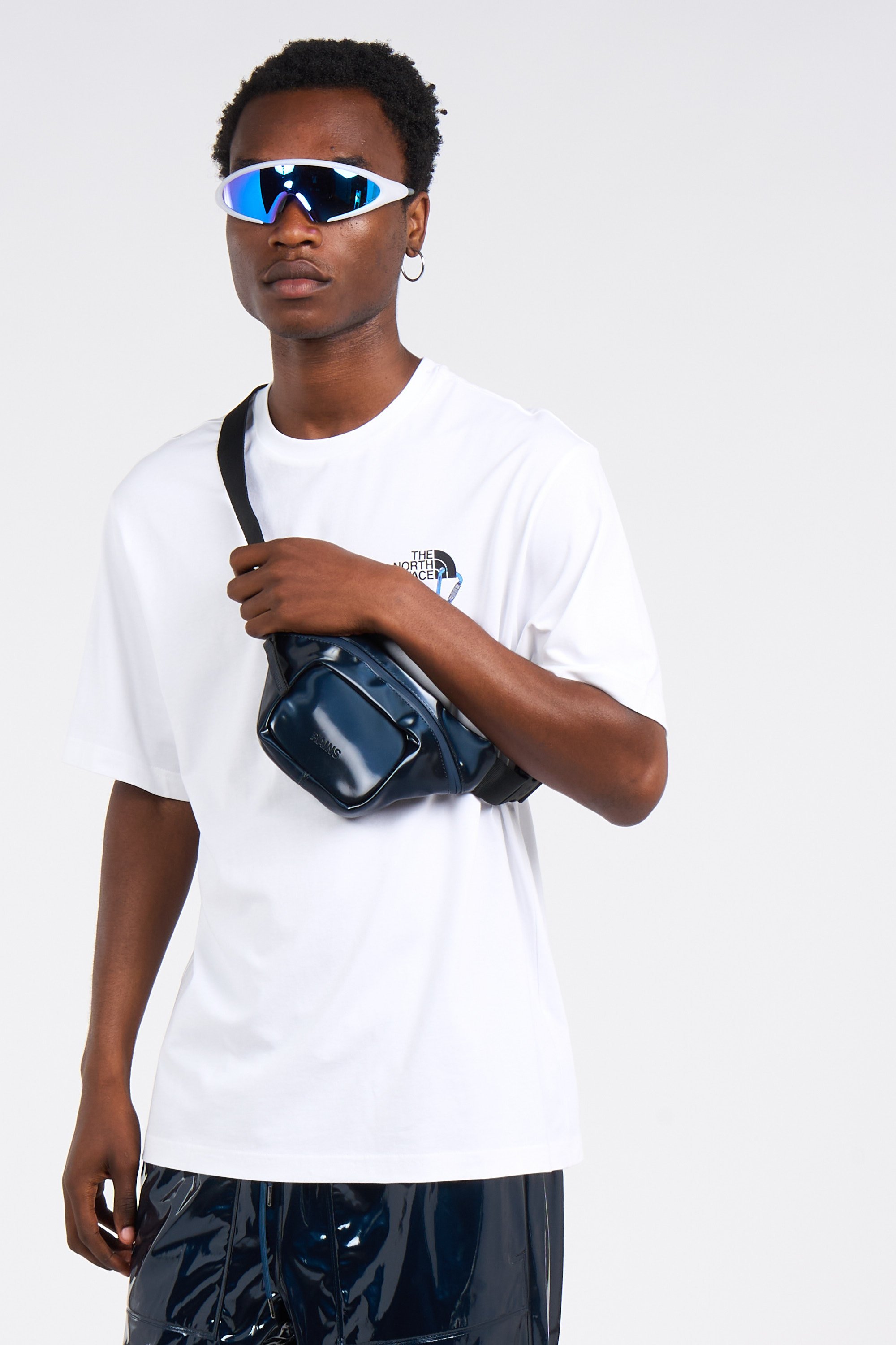 Canvas waist bag RAINS Blue