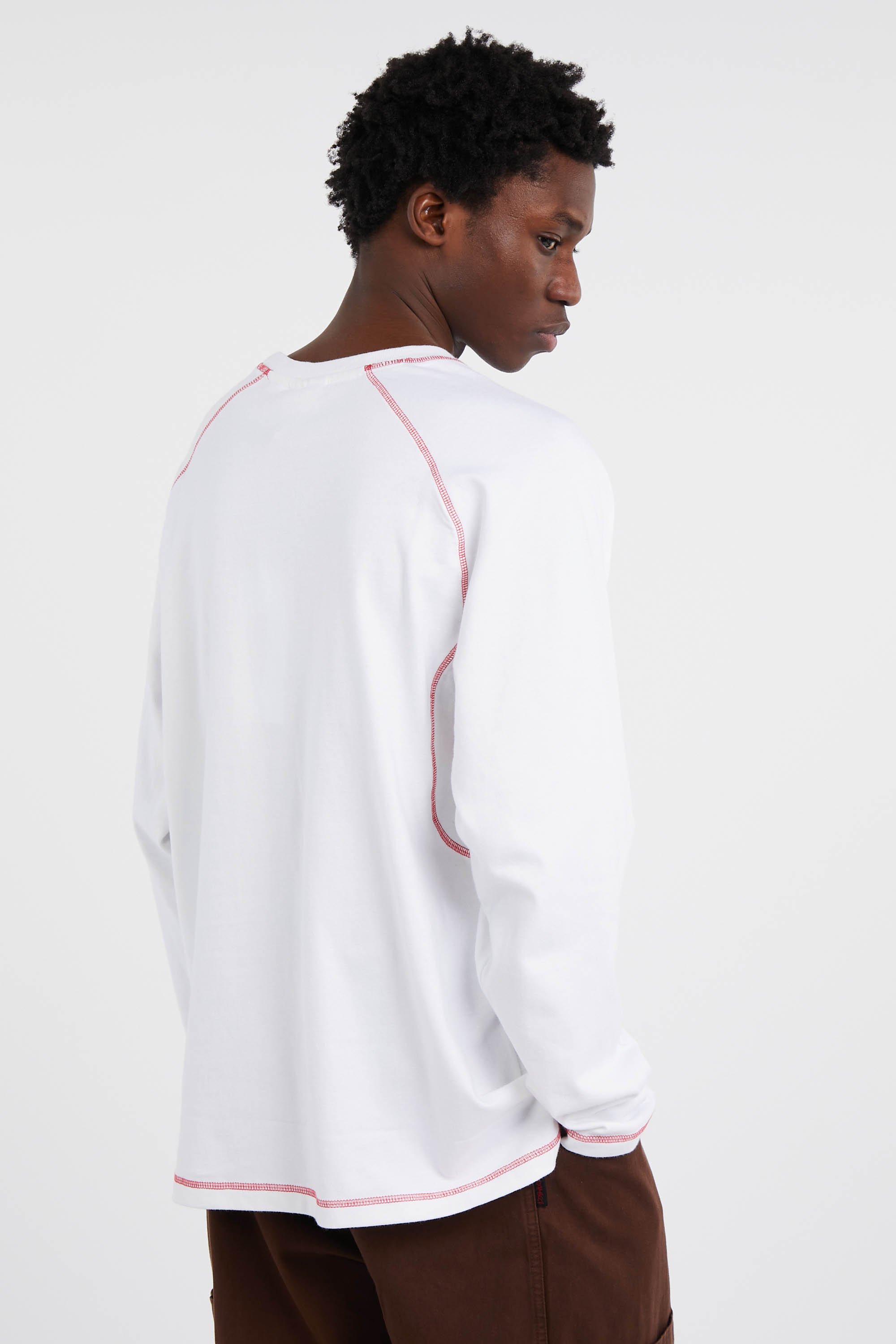 Regular-fit round-neck cotton T-shirt | White by OBEY Regular-fit round-neck cotton T-shirt White