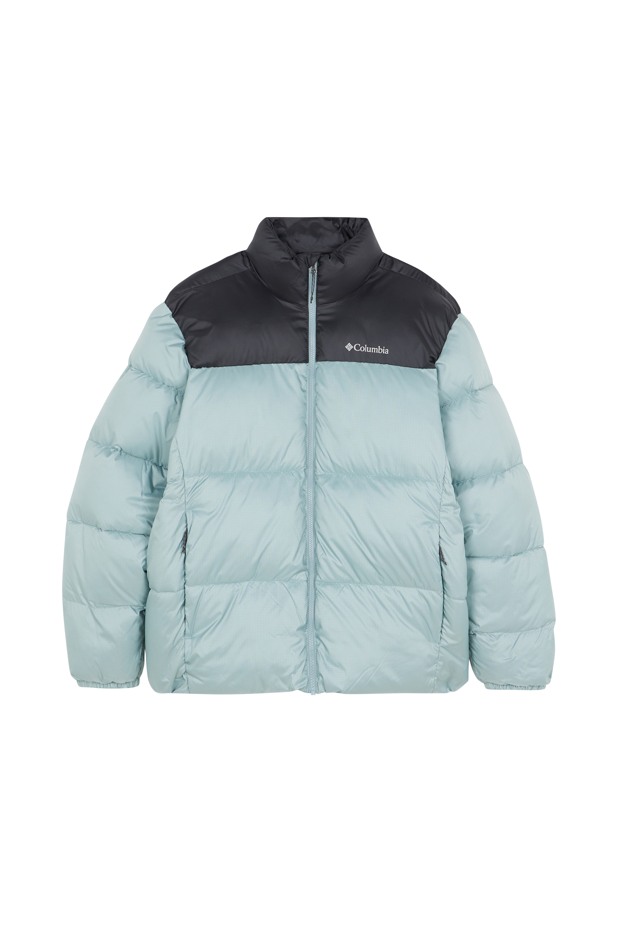 Lightweight quilted padded jacket with high neck Blue