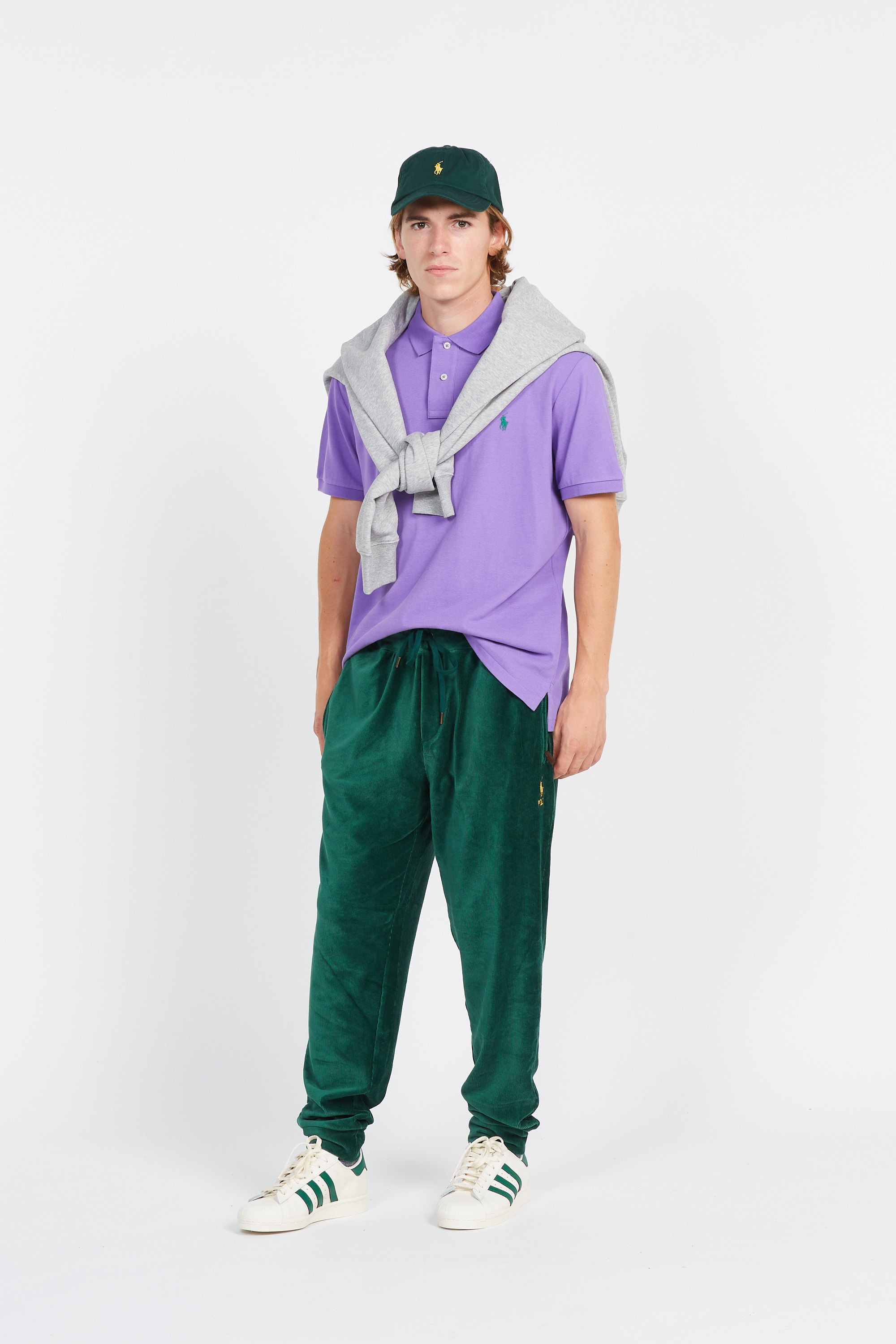 Short sleeve polo Purple