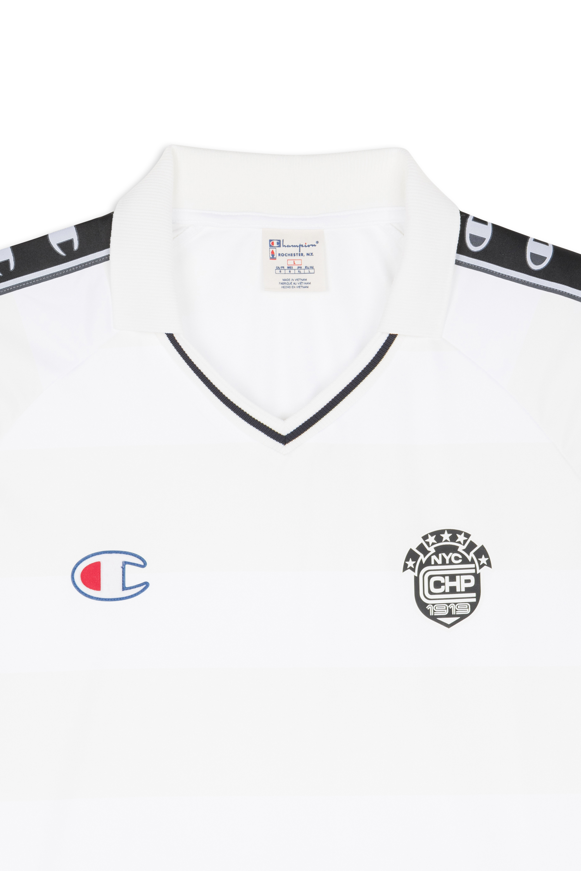 Regular-fit round-neck cotton T-shirt CHAMPION White