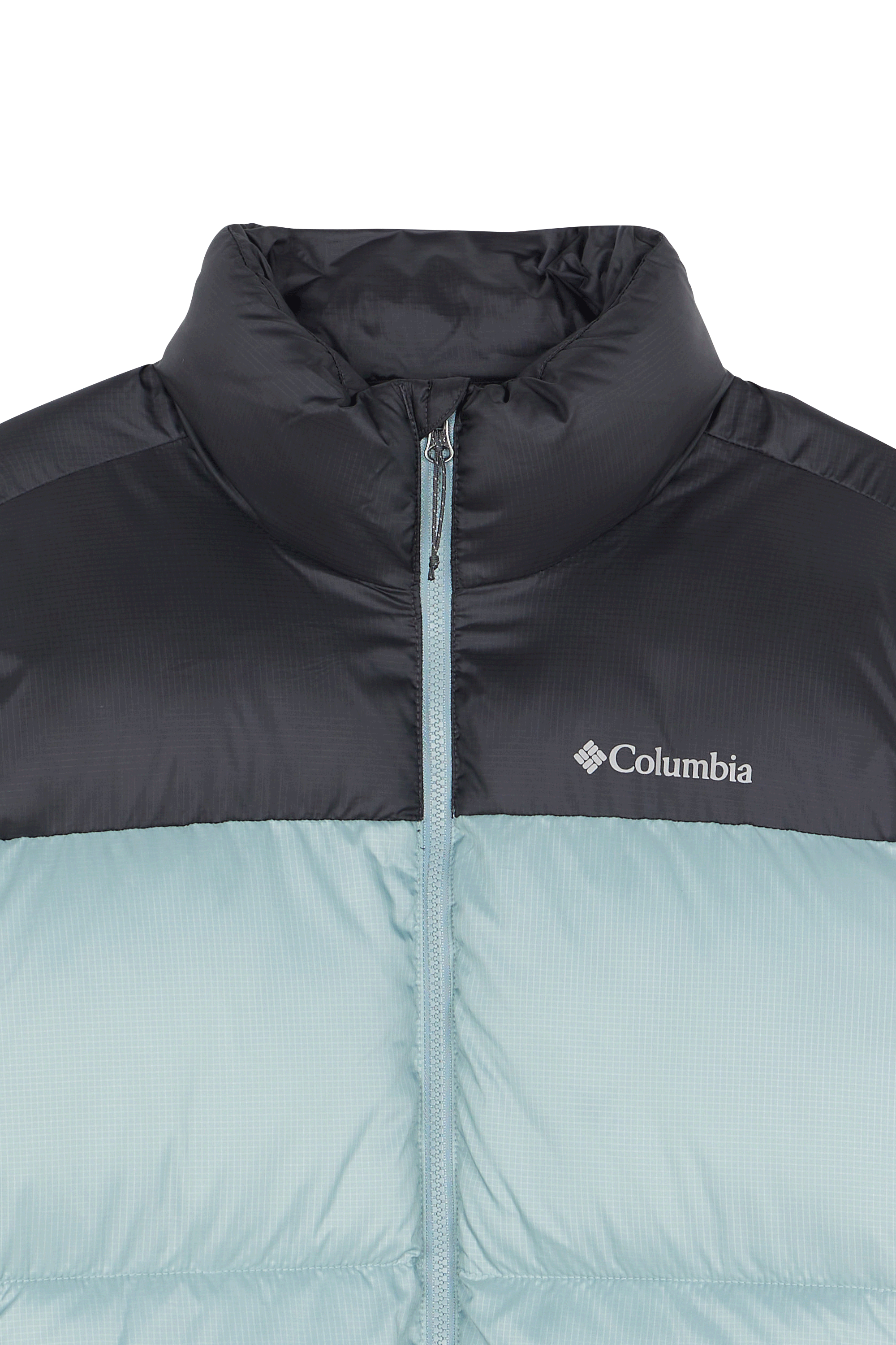 Lightweight quilted padded jacket with high neck Blue