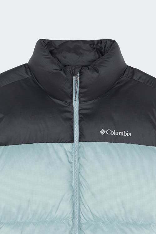 COLUMBIA Lightweight quilted padded jacket with high neck Blue