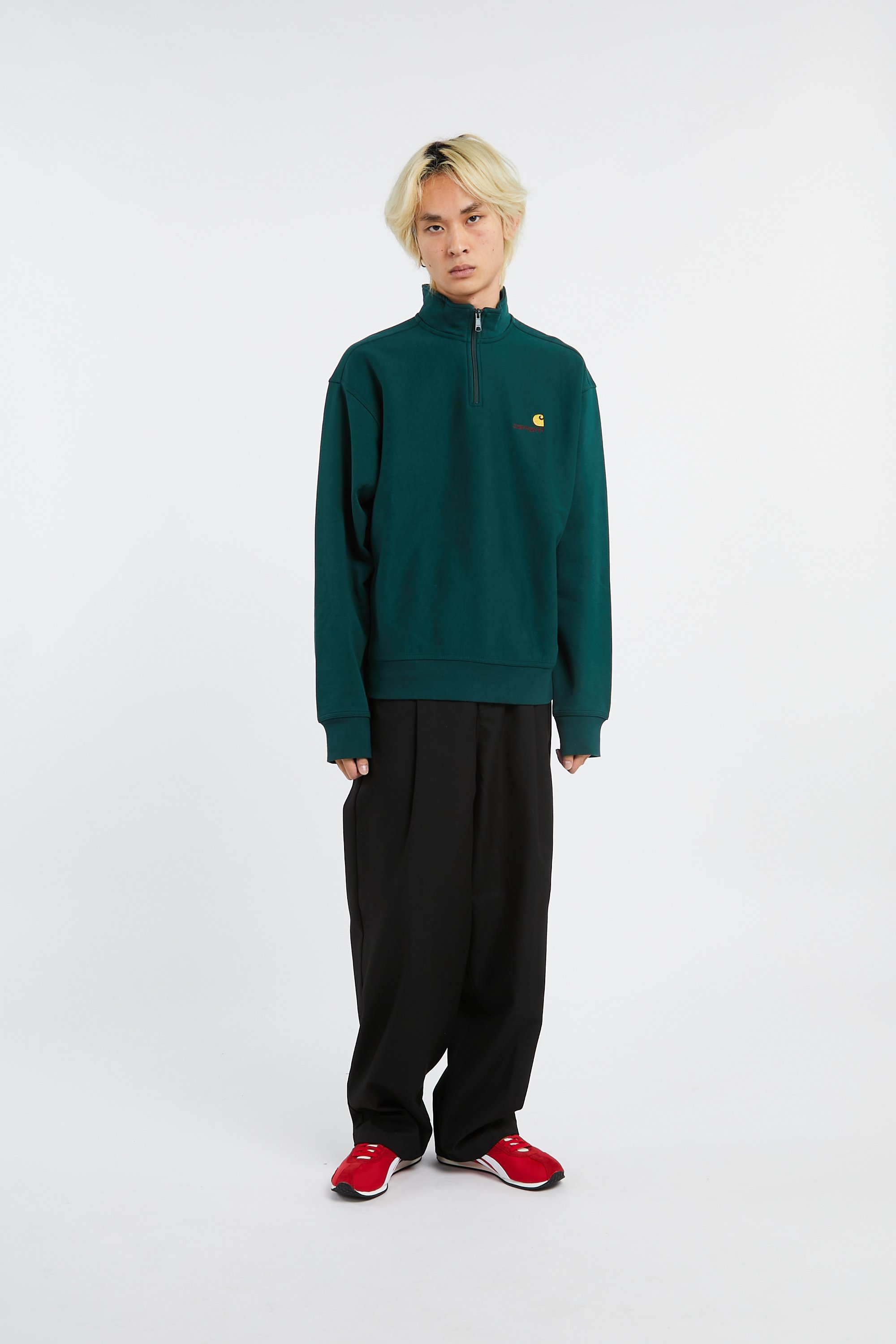 Slim-fit zip-up tracksuit top  CARHARTT WIP Green
