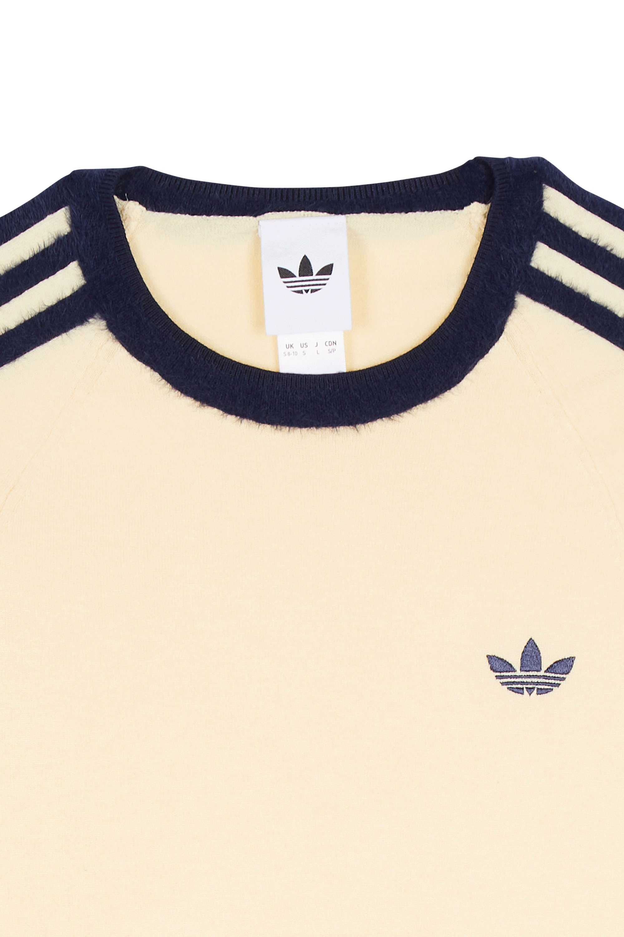 Regular-fit round-neck cotton T-shirt | Beige ADIDAS Women