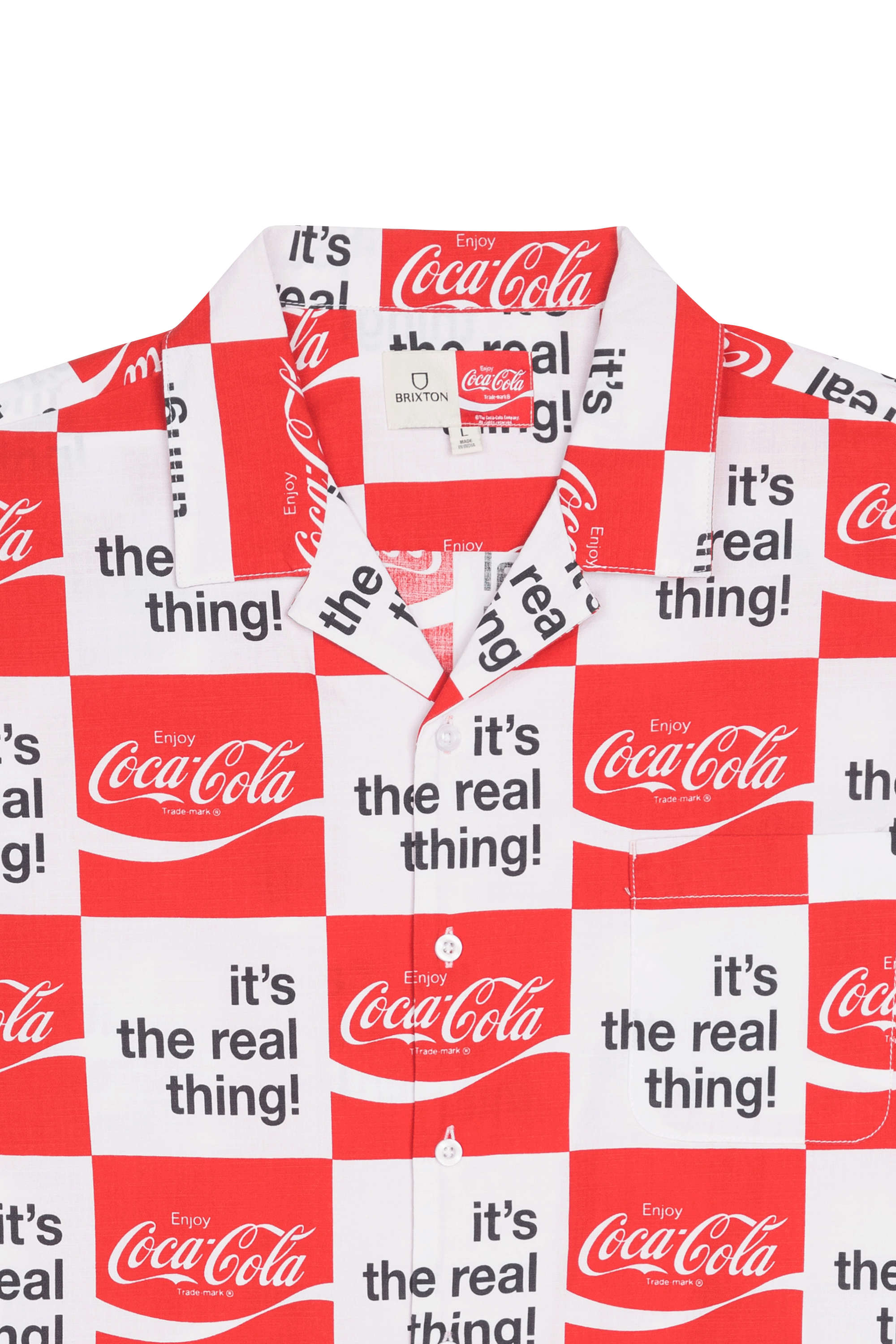 Shirt - Brixton x COCA COLA White