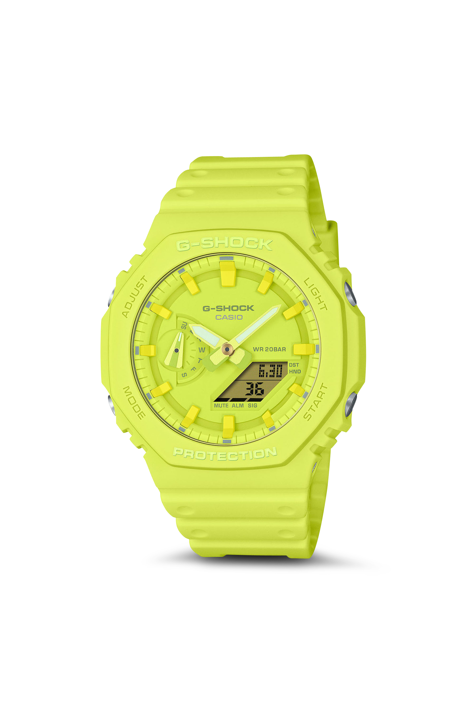 Auto-Illuminator resin watch Yellow