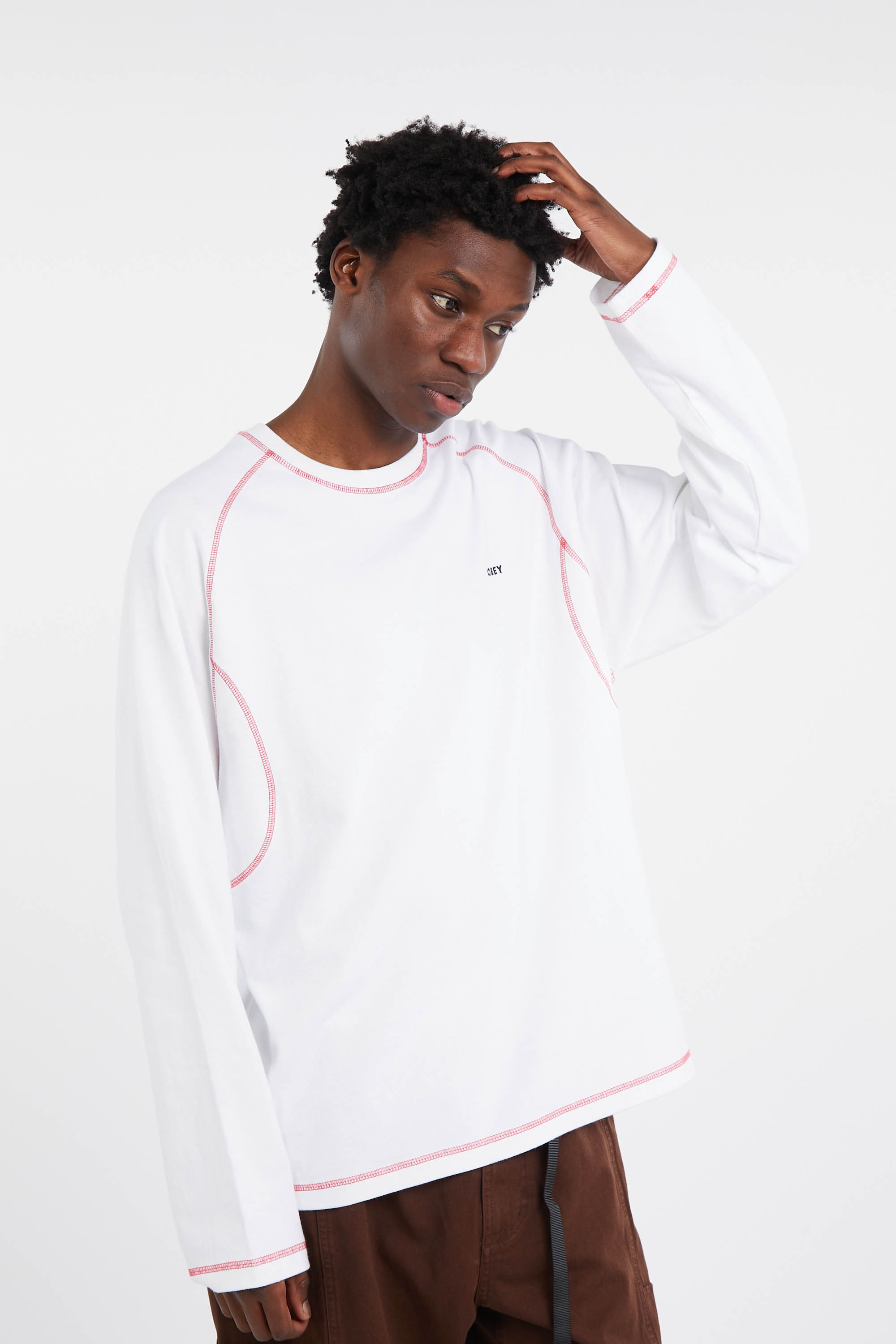 Regular-fit round-neck cotton T-shirt White
