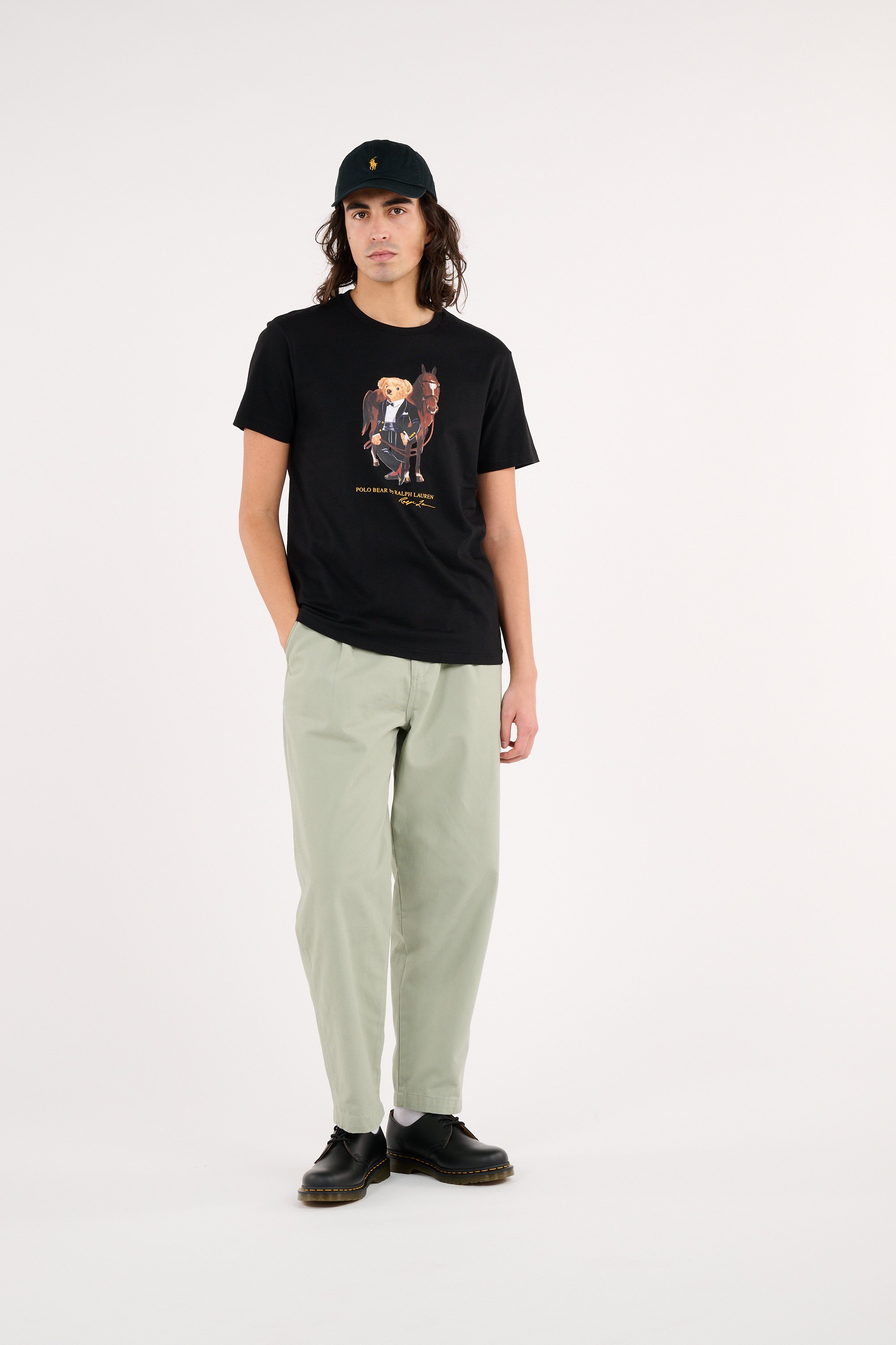 Regular-fit round-neck cotton T-shirt POLO RALPH LAUREN Black