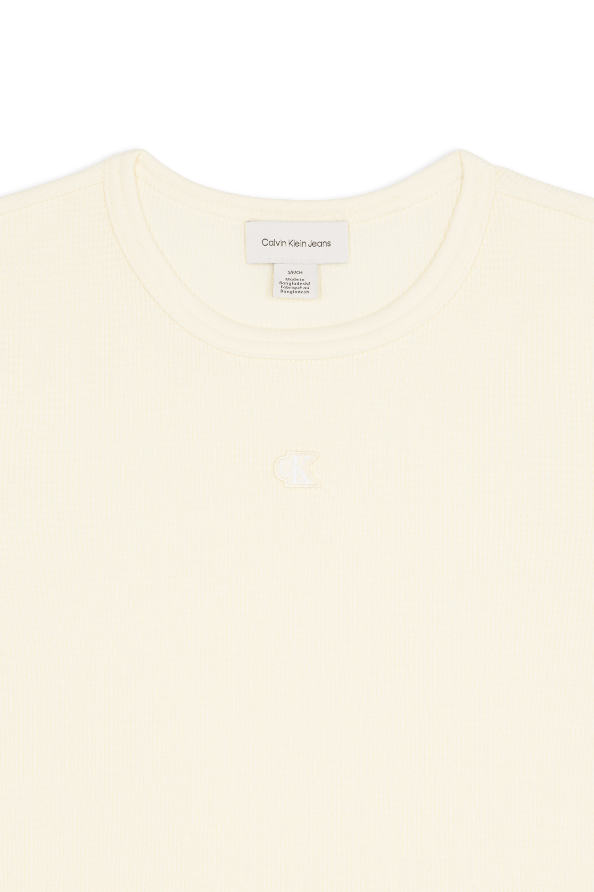 Regular-fit round-neck cotton T-shirt White