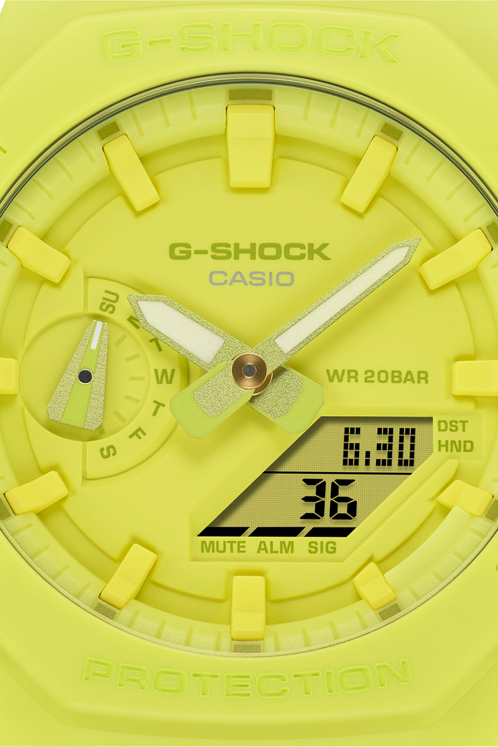 Auto-Illuminator resin watch Yellow