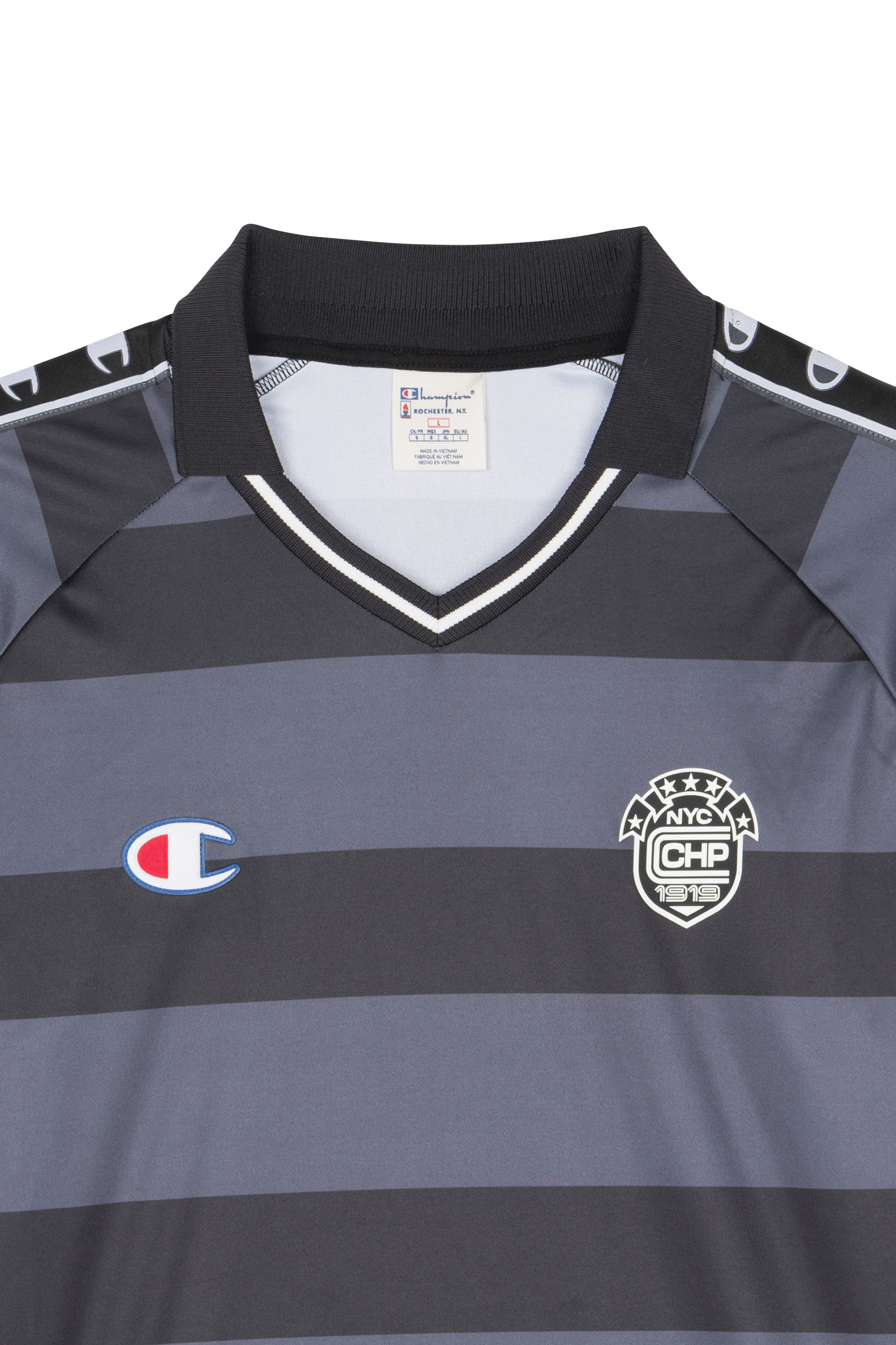 Regular-fit round-neck cotton T-shirt CHAMPION Grey