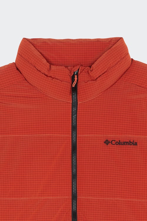 COLUMBIA Lightweight quilted padded jacket with high neck Orange
