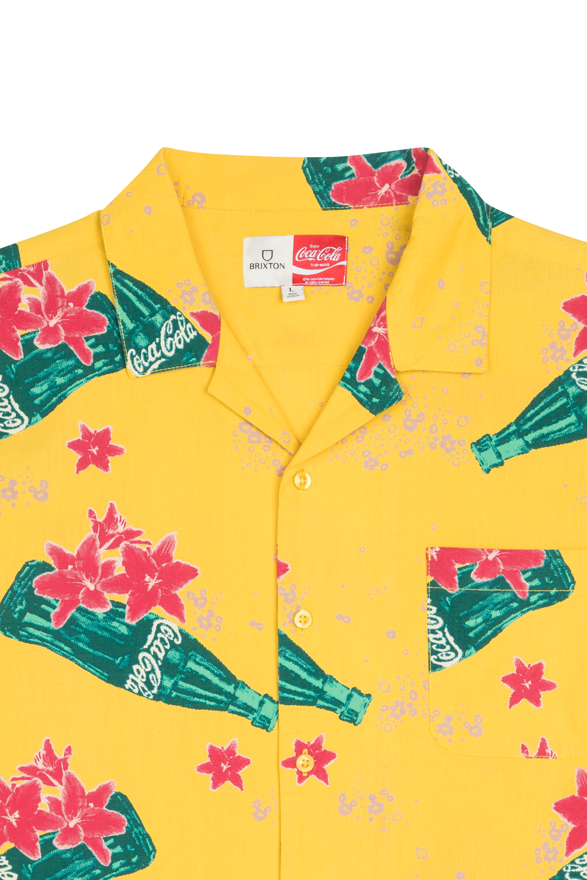 Shirt - Brixton x COCA COLA BRIXTON Yellow