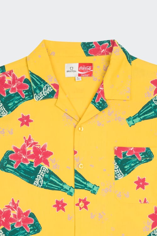 BRIXTON Shirt - Brixton x COCA COLA Yellow
