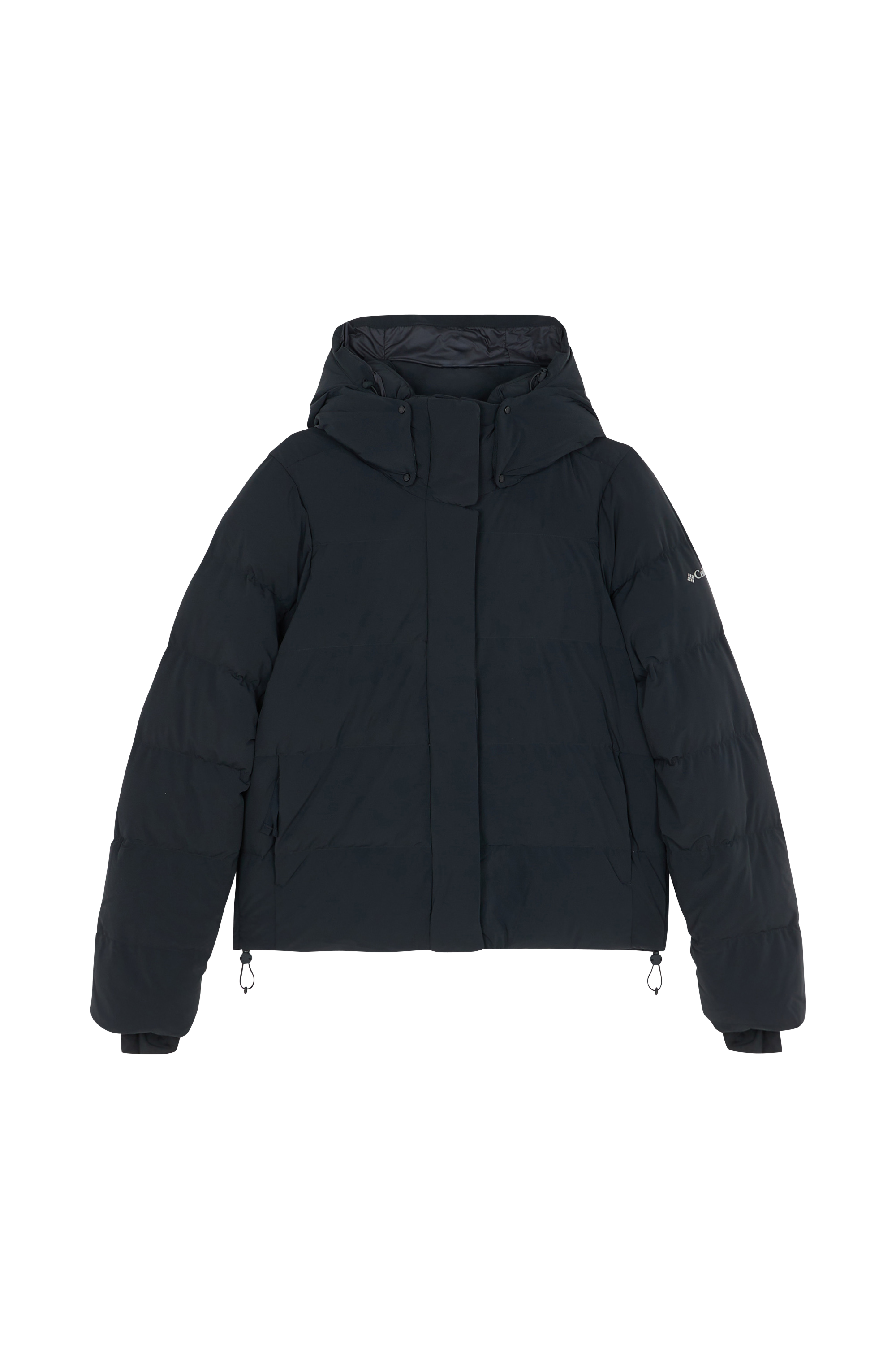 Lightweight quilted padded jacket with high neck Black