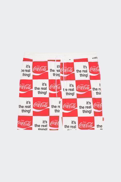 BRIXTON Short de bain - Brixton x COCA COLA  Blanc
