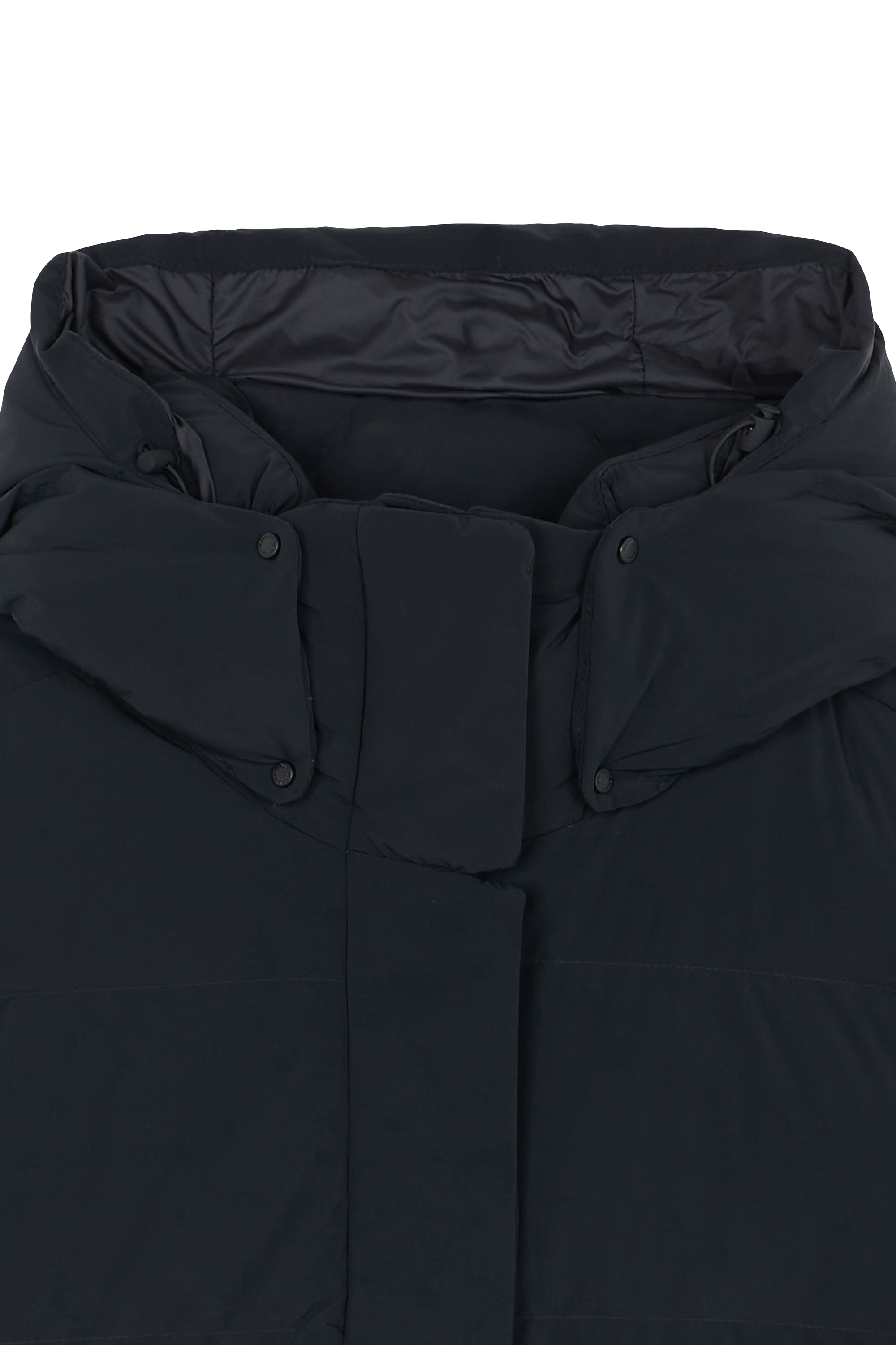 Lightweight quilted padded jacket with high neck Black