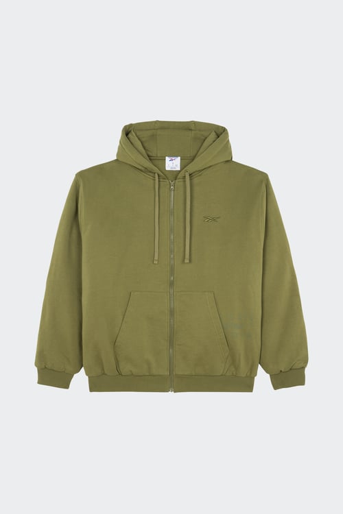 Hoodie zippé - Taille S Kaki